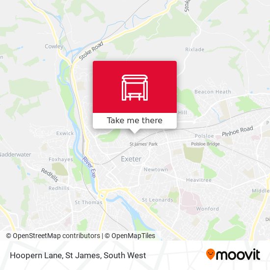 Hoopern Lane, St James map