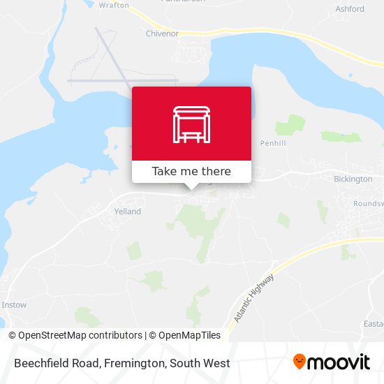 Beechfield Road, Fremington map