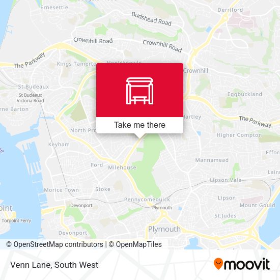Venn Lane map