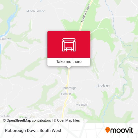 Roborough Down map