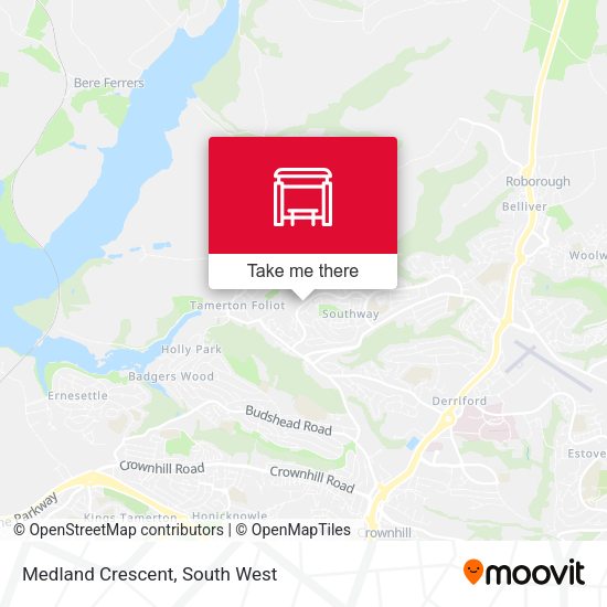 Medland Crescent map