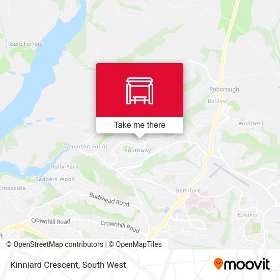 Kinniard Crescent map