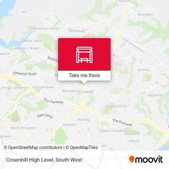 Crownhill High Level map