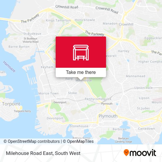 Milehouse Road East map