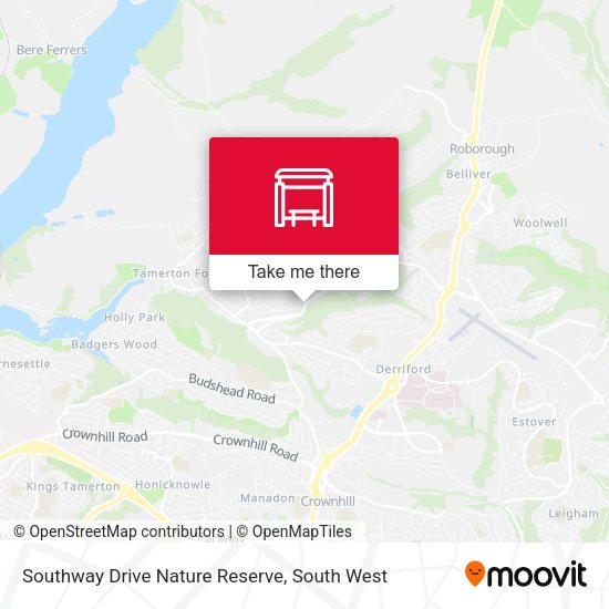 Southway Drive Nature Reserve map