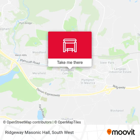 Ridgeway Masonic Hall map
