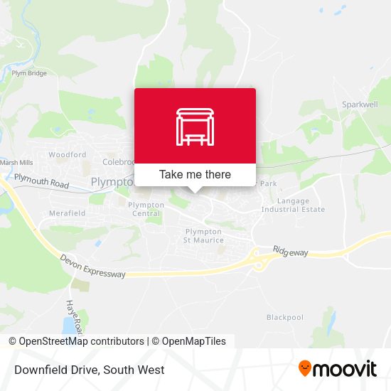 Downfield Drive map