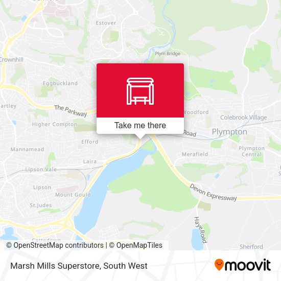 Marsh Mills Superstore map