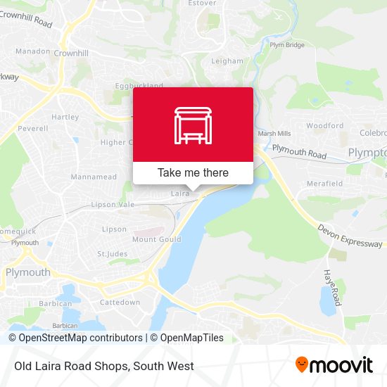 Old Laira Road Shops map