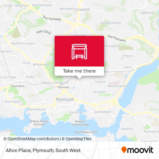 Alton Place, Plymouth map