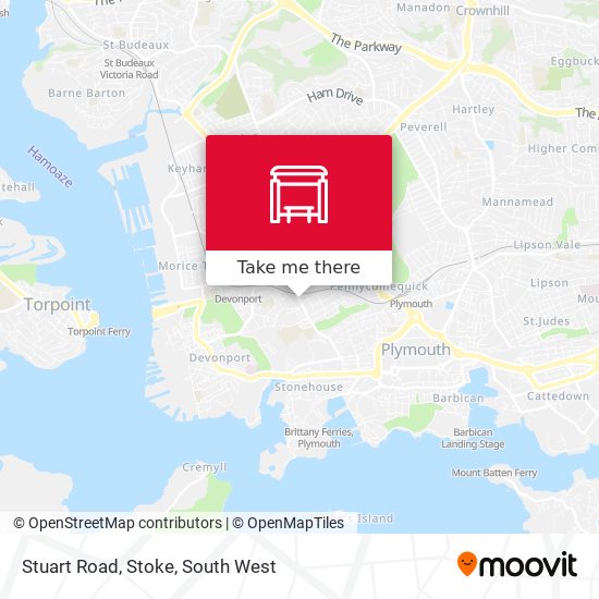 Stuart Road, Stoke map