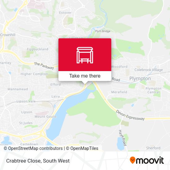 Crabtree Close map