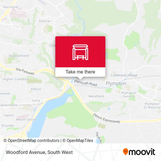 Woodford Avenue map