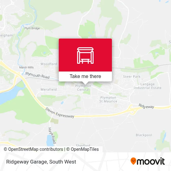 Ridgeway Garage map
