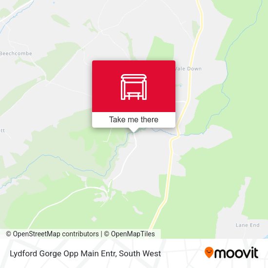 Lydford Gorge Opp Main Entr map