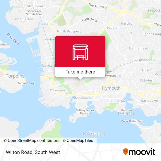 Wilton Road map