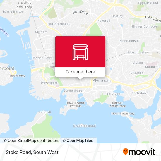 Stoke Road map