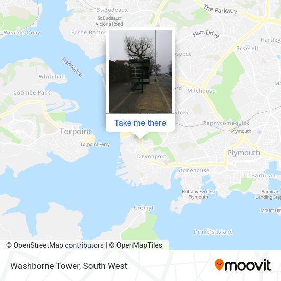 Washborne Tower map
