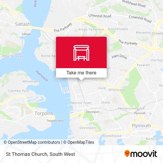 St Thomas Church map