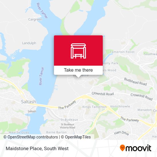 Maidstone Place map