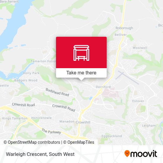 Warleigh Crescent map