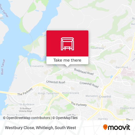 Westbury Close, Whitleigh map