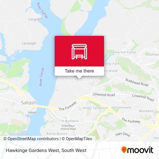 Hawkinge Gardens West map