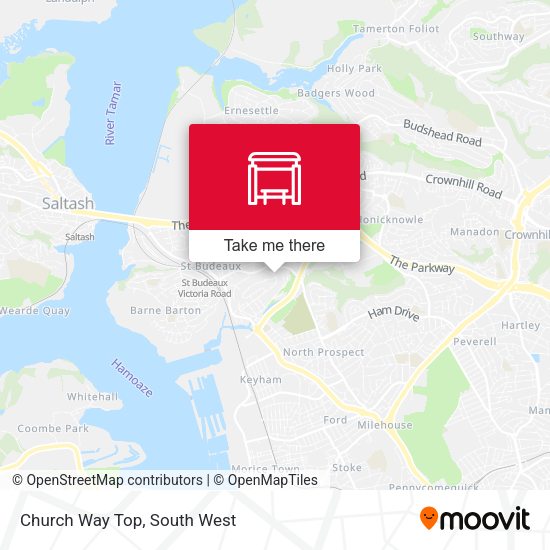 Church Way Top map
