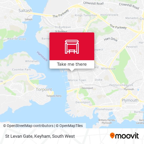 St Levan Gate, Keyham map