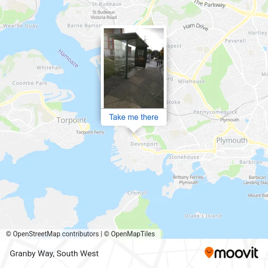 Granby Way map