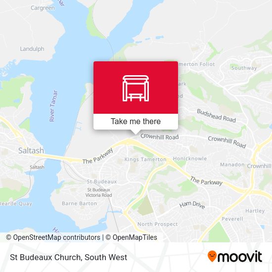 St Budeaux Church map