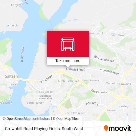 Crownhill Road Playing Fields map