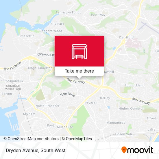 Dryden Avenue map