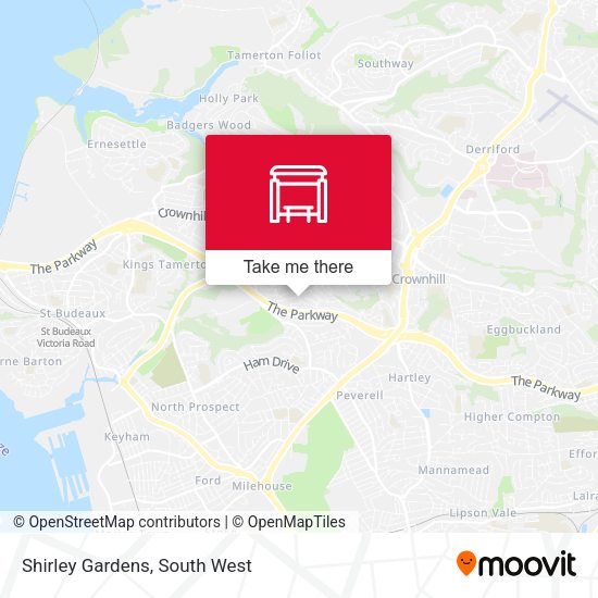 Shirley Gardens map