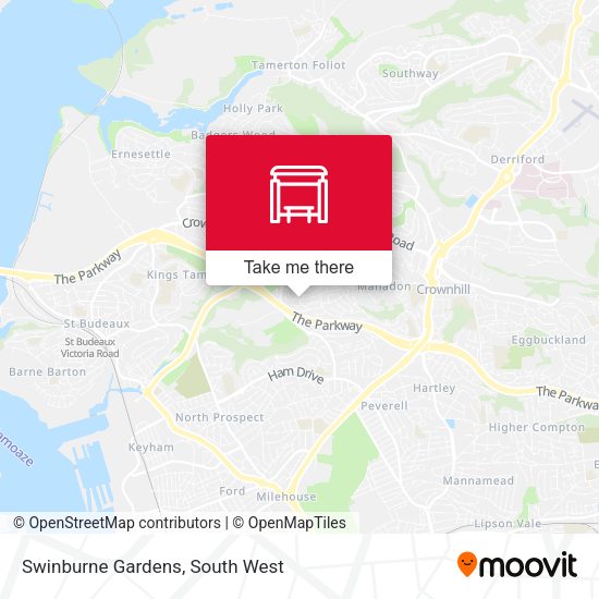 Swinburne Gardens map