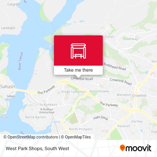 West Park Shops map