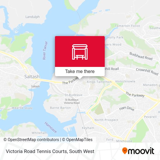 Victoria Road Tennis Courts map