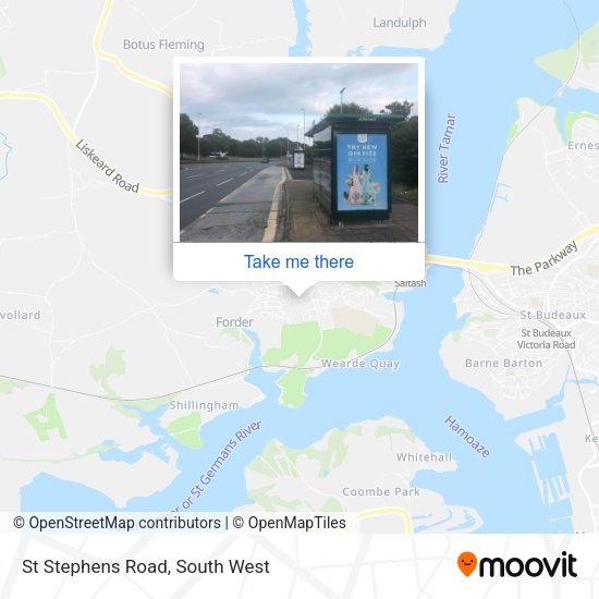 St Stephens Road map