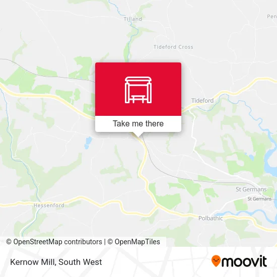 Kernow Mill map