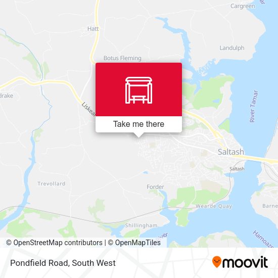 Pondfield Road map