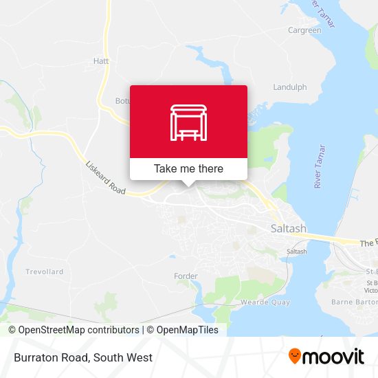 Burraton Road map