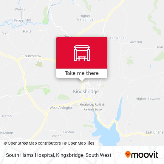 South Hams Hospital, Kingsbridge map