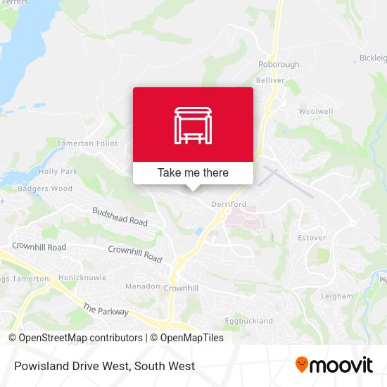 Powisland Drive West map