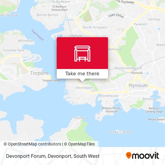 Devonport Forum, Devonport map