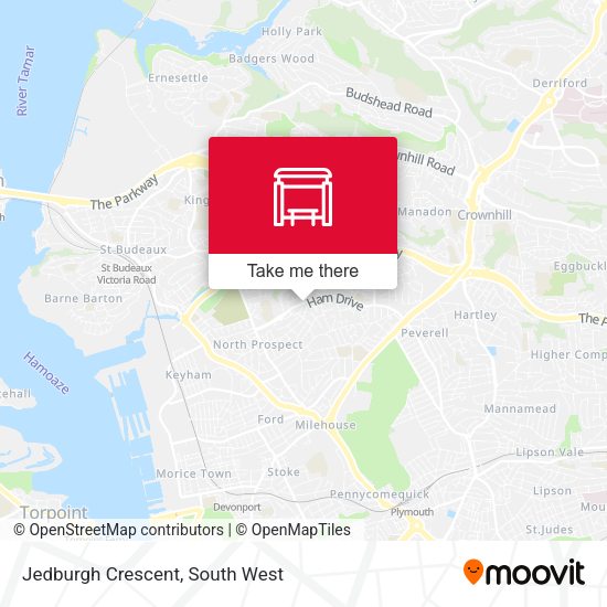 Jedburgh Crescent map