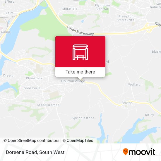 Doreena Road map