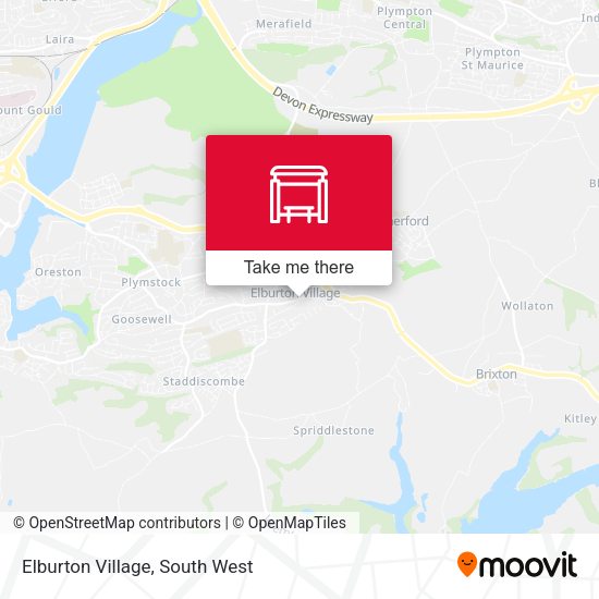 Elburton Village map