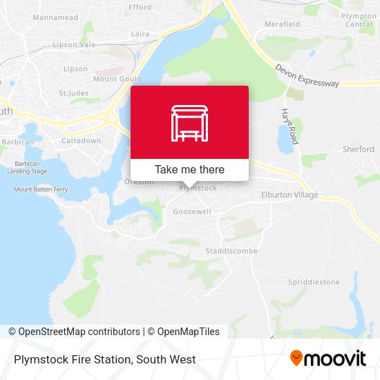 Plymstock Fire Station map
