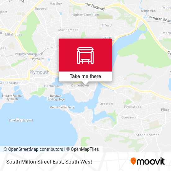 South Milton Street East map