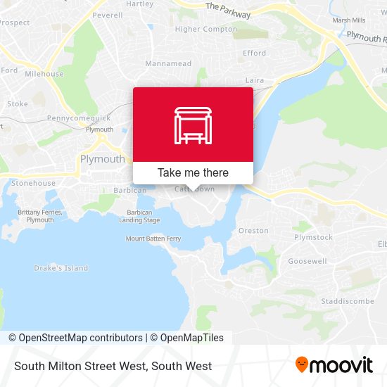 South Milton Street West map